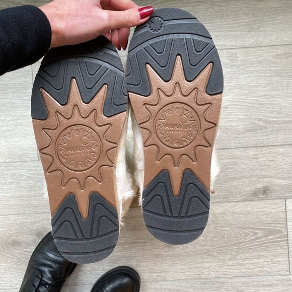 Cozy White Faux Fur Winter Boots - Picture 5 of 5